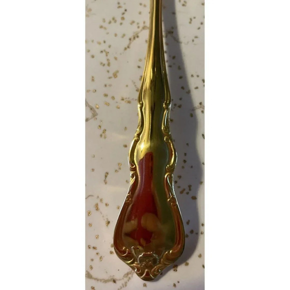 Wallace Gold Discretion Pattern Flatware Electroplate Serving Ladle Spoon NEW - Picture 2 of 5